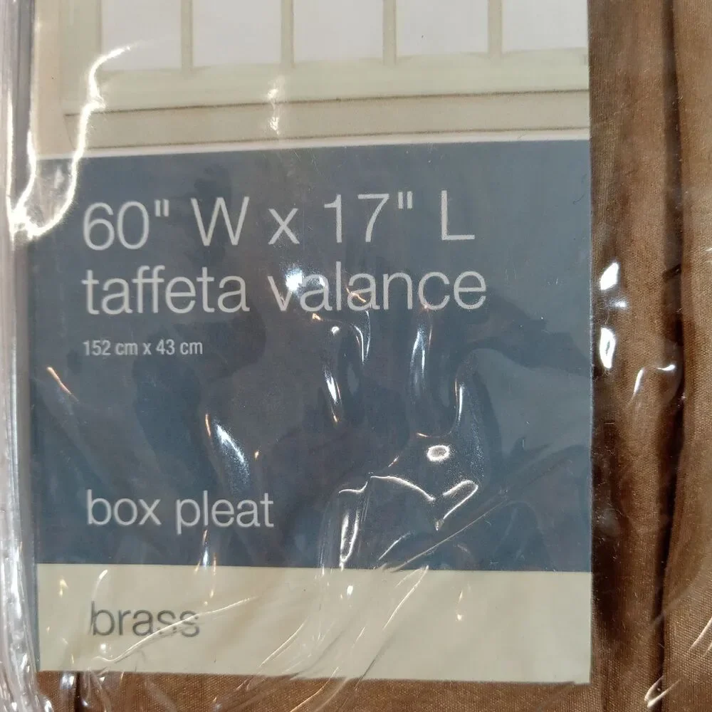 Essential Home Box Pleat Taffeta Valance 60